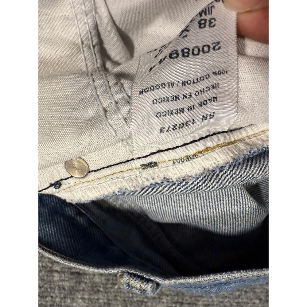Lee Men's Regular Fit Light Wash 100% Cotton Straight Leg Denim Jeans Size 38x30 - Picture 7 of 7
